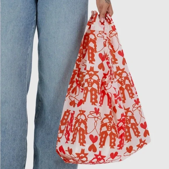 BAGGU Packable Reusable Bag- Cowgirl Western - Picture 2 of 3